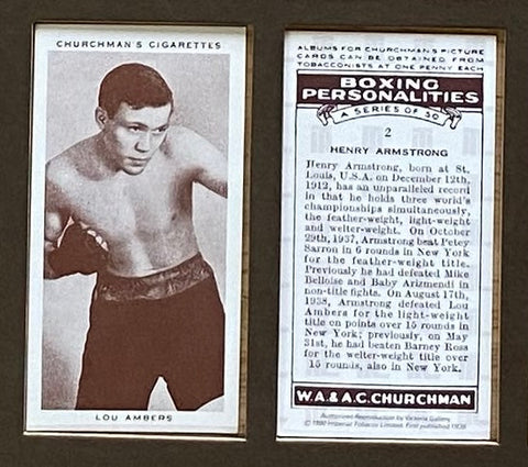 Boxing Personalities 1938 Churchman (Reprint 1990)