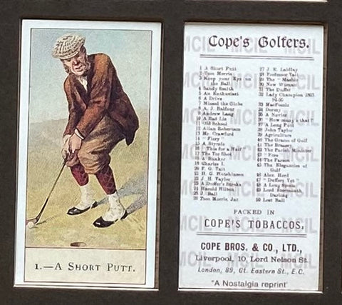Copes Golfers 1900 Cope (Reprint 1983)