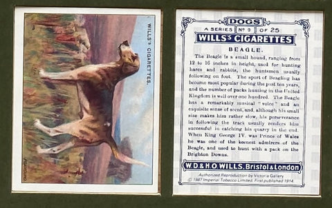 Dogs 1914 Wills (Reprint 1987). ALMOST SOLD OUT!