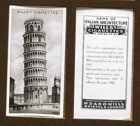 Gems of Italian Architecture (B&W) unissued 1917 Wills (Reprint 1960)