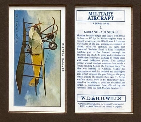 Military Aircraft unissued c1967 Wills (Reprint 1991)