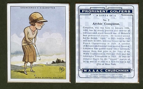 Prominent Golfers 1931 Churchman (Reprint 1989)
