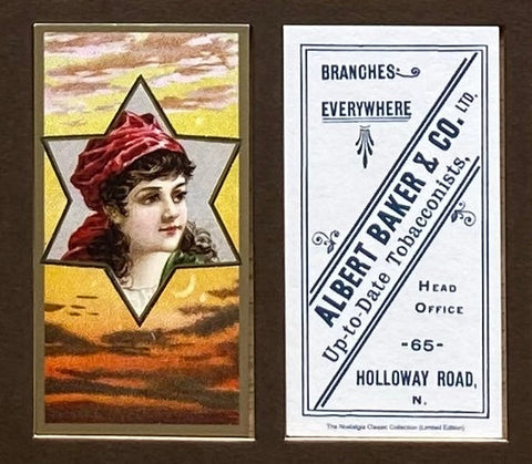 Star Girls c1898 Baker Tobacco (Reprint 2001)