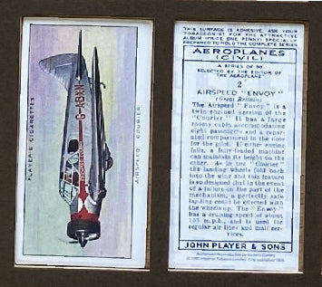 Aeroplanes Civil 1935 Players (Reprint 1990)