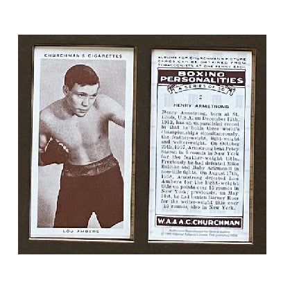 Boxing Personalities 1938 Churchman (Reprint 1990)