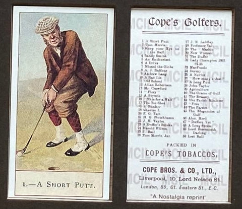 Copes Golfers 1900 Cope (1983 年再版) ほぼ売り切れです!