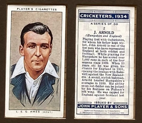 クリケット選手 1934 選手（1990年再版）