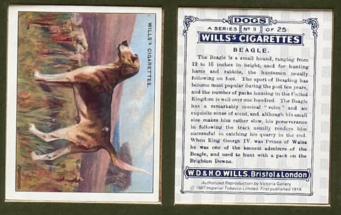Dogs 1914 Wills (Reprint 1987). ALMOST SOLD OUT!