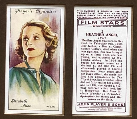 Film Stars 2nd Series 1934 Players (Reprint 2001)