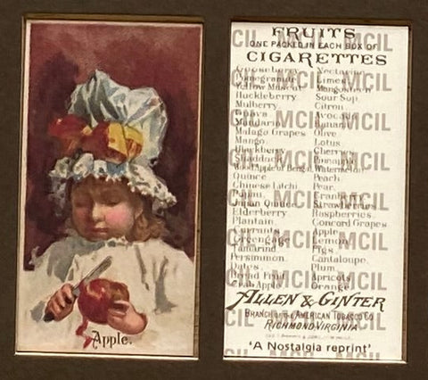 Fruits Children 1891 Allen & Ginter (USA) (Reprint 1989)