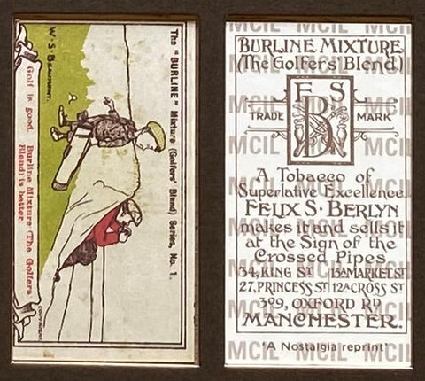 ゴルフシリーズ。ユーモラスな1910年フェリックス（ベルギー）（1989年再版）。完売間近！