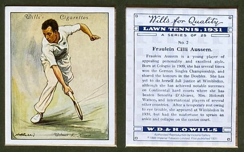 ローンテニス 1931 ウィルズ（1988年再版）