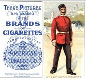 軍服 番号入り 緑色のネットデザイン 裏面 1900年 アメリカンタバコ（米国）（2003年再版）