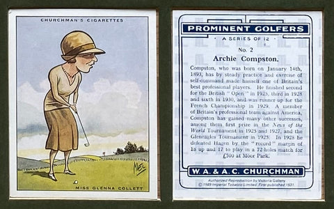 著名なゴルファー 1931 チャーチマン（1989年再版）