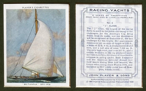 レーシングヨット 1938 プレイヤーズ（1987年再版）