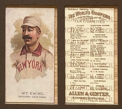ワールドチャンピオンズ c1890 Allen &amp; Ginter (アメリカ) (2001年再版)。ほぼ完売！