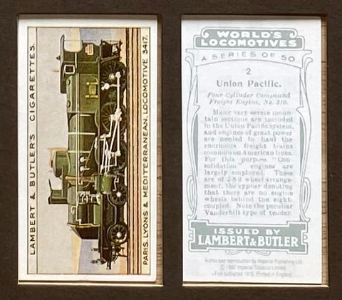 Worlds Locomotives 1912 Lambert & Butler (Reprint 1988)